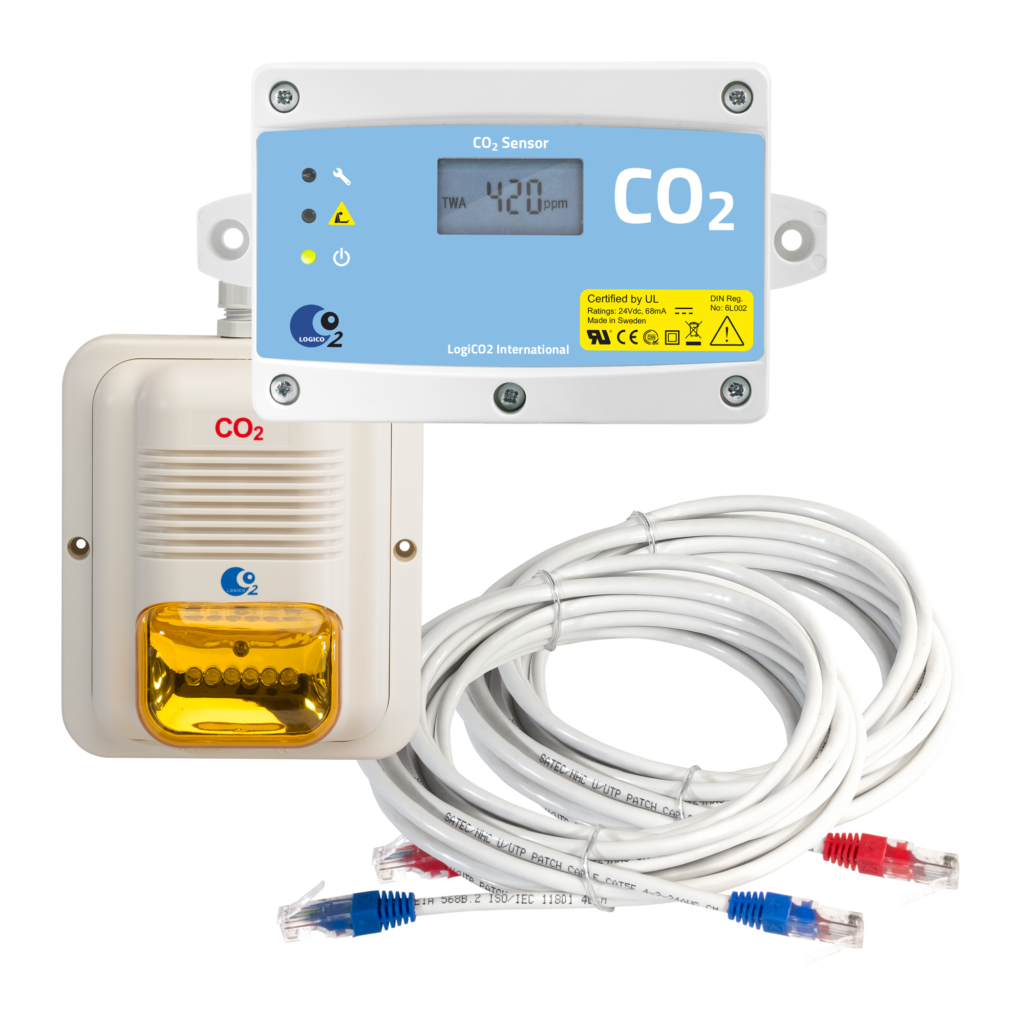 CO2 MONITOR SENSOR DEVICE FOR COMMERCIAL GAS INTERLOCK CONTROL PANEL KITS 230v 